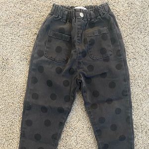 Toddler girl Zara polka dot jeans 2-3